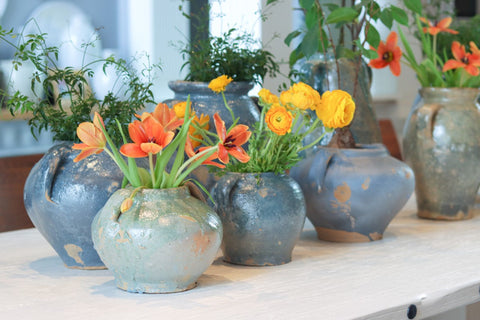 Decorating Essentials Vintage Distressed Handcrafted Planter