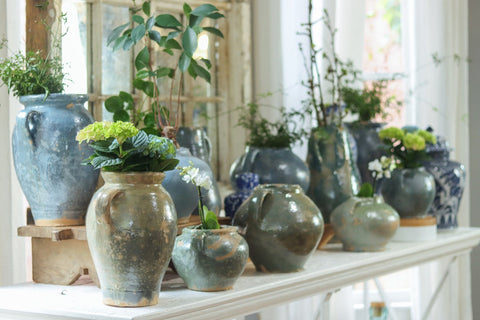 Decorating Essentials Vintage Distressed Handcrafted Planter