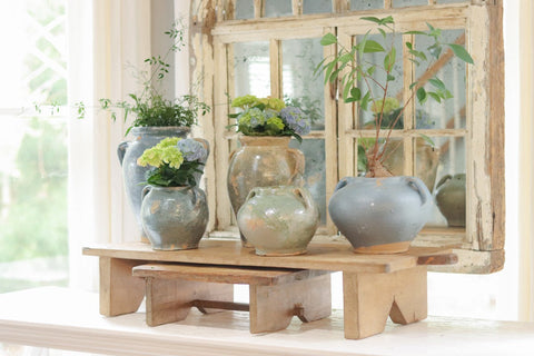 Decorating Essentials Vintage Distressed Handcrafted Planter