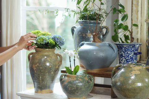 Artful Traditionalist Handcrafted Vintage Urn Planter