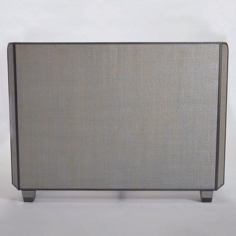 Global Views Contemporary Wingback Platform Bed with Headboard - Argento - King