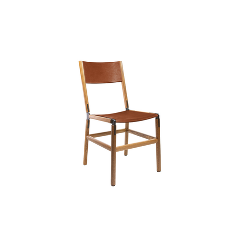 Mariposa Modern Industrial Creative Oak Dining Side Chair