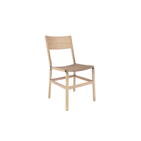 Mariposa Timeless Minimalist Oak Dining Side Chair
