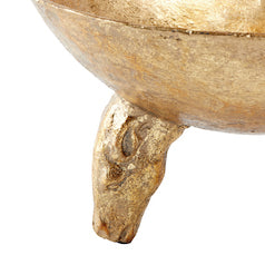 Decorating Essentials Gold Leaf Round Gilded Decorative Bowl