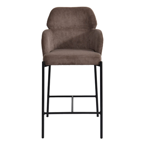 Timeless Minimalist Modern Barrel Upholstered Counter Stool