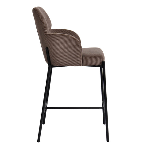 Timeless Minimalist Modern Barrel Upholstered Counter Stool