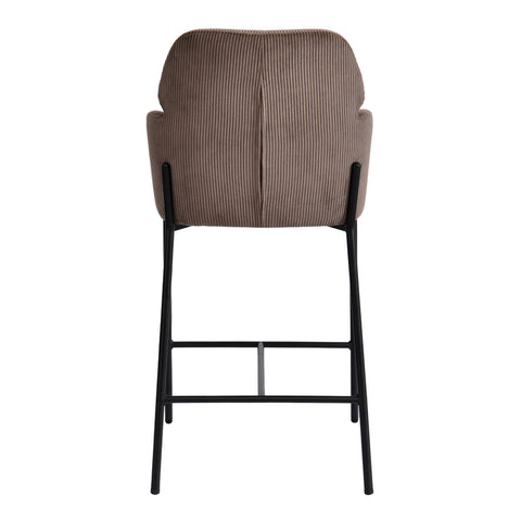 Timeless Minimalist Modern Barrel Upholstered Counter Stool