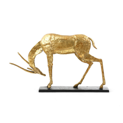 Global Eclecticist Organic Handcrafted Gold Leaf Statue