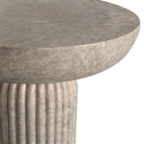 Noir Diva Modern Fluted Marble Center Table