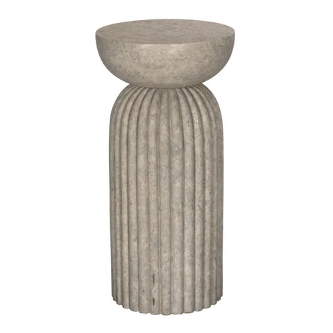 Noir Diva Modern Fluted Marble Center Table