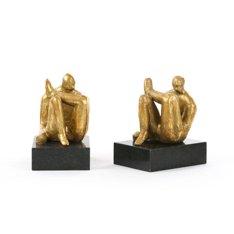Decorating Essentials Handcrafted Modern Gold Leaf Figurine