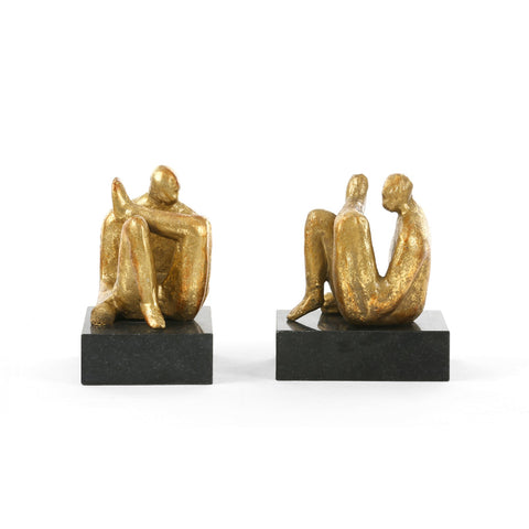 Decorating Essentials Handcrafted Modern Gold Leaf Figurine