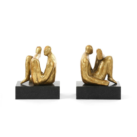 Decorating Essentials Handcrafted Modern Gold Leaf Figurine