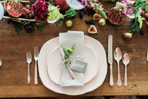 etúHOME Vintage Polished Silver Dinner Fork Set - Set of 5