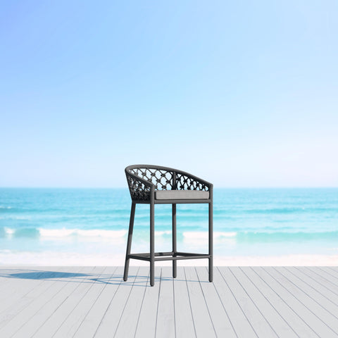 Amelia Modern Hand Woven Counter Stool