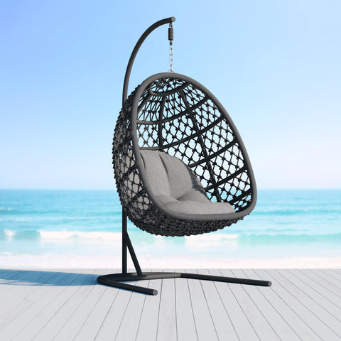 Amelia Coastal Modern Hand Woven Swing Chair