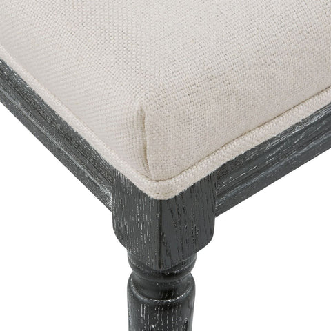 Artful Traditionalist Upholstered Fauteuil Dining Side Chair