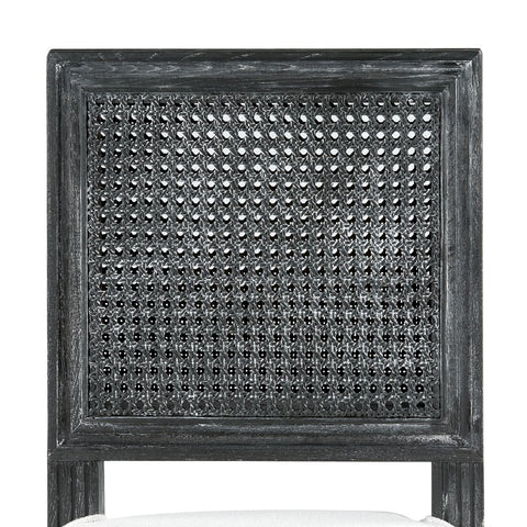 Artful Traditionalist Upholstered Oak Counter Stool with Fluted Leg