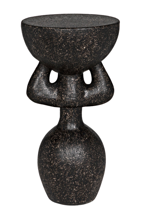 Noir Global Eclecticist Modern Freeform Drum Accent Table - 14 W