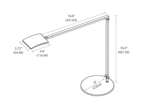 Mosso Pro Modern Adjustable Desk Lamp with USB Port