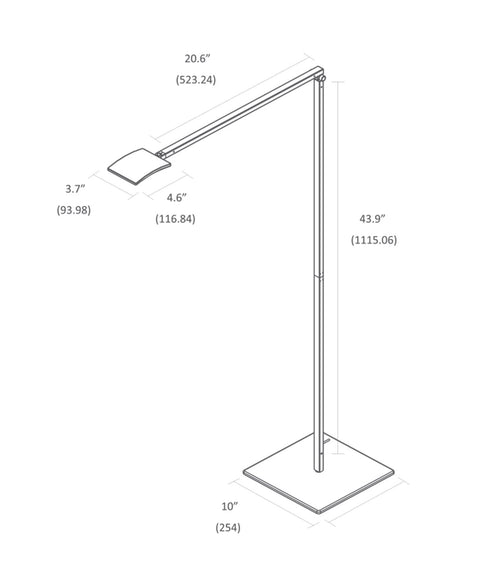 Mosso Pro Ambient Minimalist Floor Lamp with USB Port
