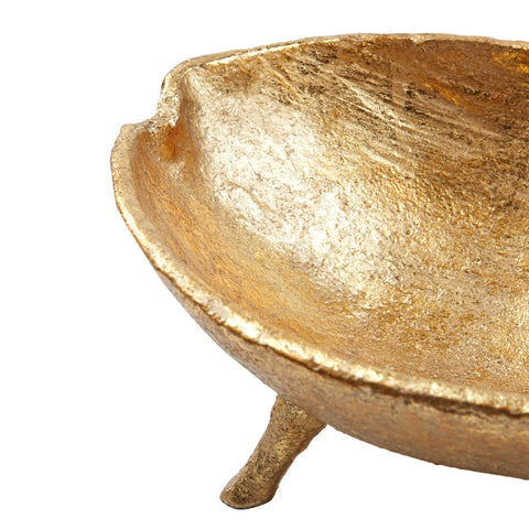 Decorating Essentials Minimalist Gold Leaf Decorative Bowl