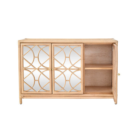 Aria Contemporary Rattan Buffet Cabinet