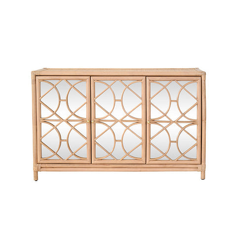 Aria Contemporary Rattan Buffet Cabinet