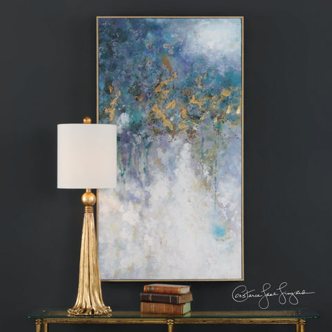 Floating Abstract Art Contemporary Hand Painted Gallery Wrap Painting
