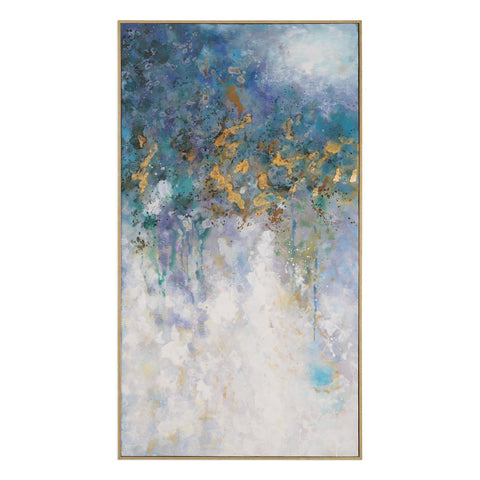 Floating Abstract Art Contemporary Hand Painted Gallery Wrap Painting