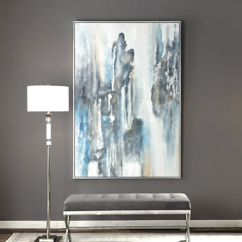 Celebrate Modern Art Hand Painted Abstract Rectangle Wall Art
