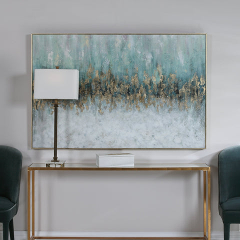 Divide Hand Painted Art Contemporary Framed Painting