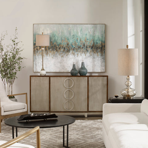 Divide Hand Painted Art Contemporary Framed Painting