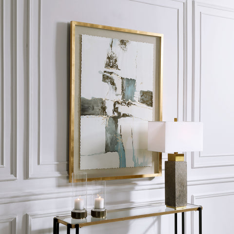 Crosswalk Abstract Art Modern Hand Painted Rectangle Wall Art