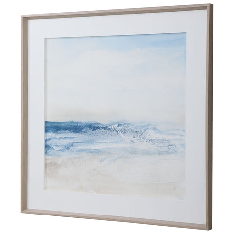 Surf And Sand Framed Print Coastal Square Wall Art