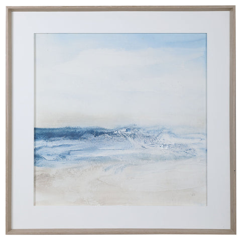 Surf And Sand Framed Print Coastal Square Wall Art