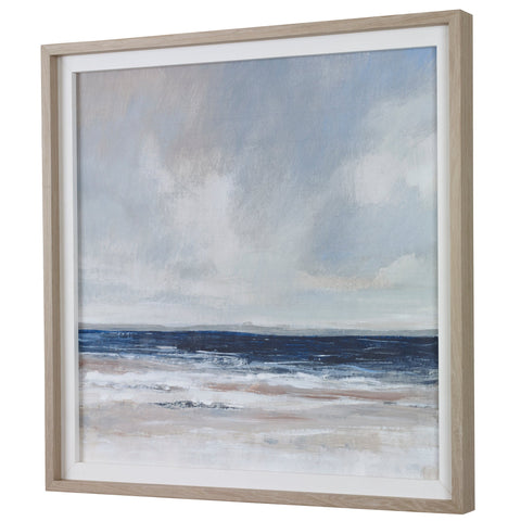 Distant Land Framed Print Coastal Matte Square Wall Art