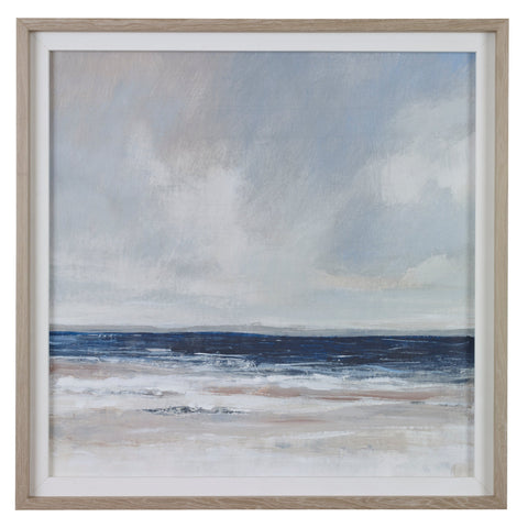 Distant Land Framed Print Coastal Matte Square Wall Art