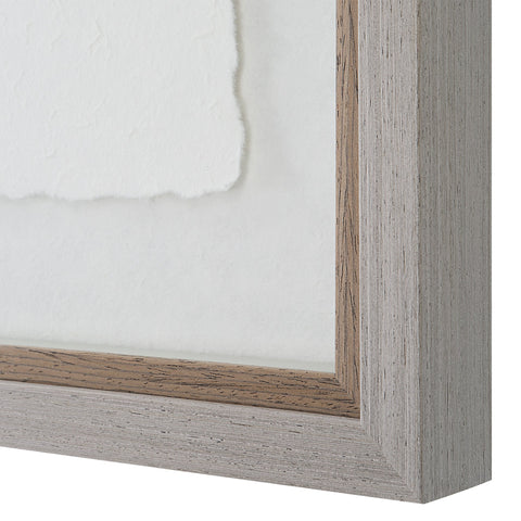 Uttermost Wildflower Study Rectangle Print with Matte Gray Frame Wall Art - Set of 4