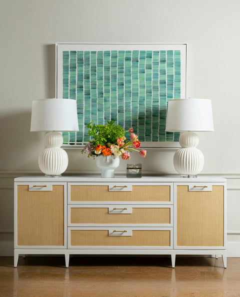 Astor Lacquered Two-tone Accent Cabinet Modern Style