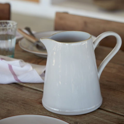 Costa Nova Casual Contrast Trim Glazed Pitcher