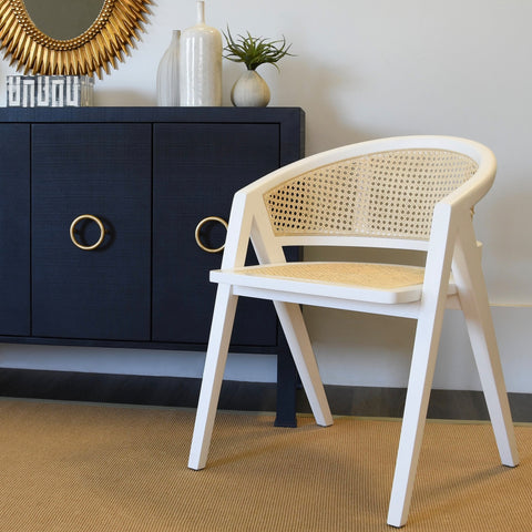 Timeless Minimalist Scandinavian Oak Barrel Dining Armchair