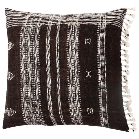 Filling Spaces Artful Traditionalist Bohemian Fringe Accent Throw Pillow - 18 x 18 - 20 x 20 - 22 x 22 - 24 x 24 - 26X 26 - 14 x 20 - 14 x 40 - 18 x 40 - 16 x 50