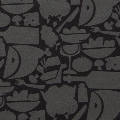 Bib Geometric Print Adjustable Apron with Patch Pockets