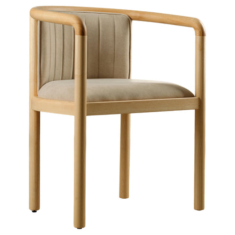 Alton Timeless Minimalist Mid Century Barrel Dining Armchair