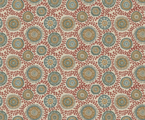 Geometric Designer Fabric in Autumn Glaze - 141cm