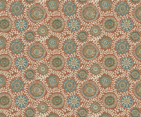 Geometric Designer Fabric in Autumn Glaze - 141cm
