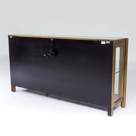 Apothecary Contemporary Media Cabinet with Antique Brushed Finish