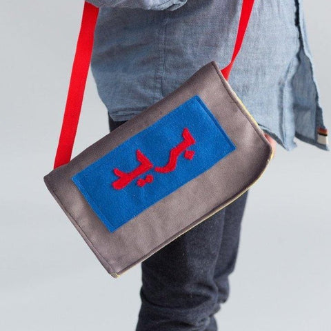 Color Block Embroidery Flap Crossbody