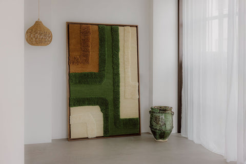 Wool Wall Weaving Green